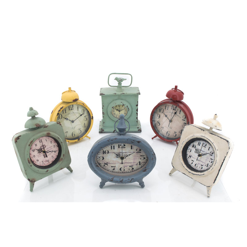 August Grove® 6 Piece Tabletop Clock Set Wayfair